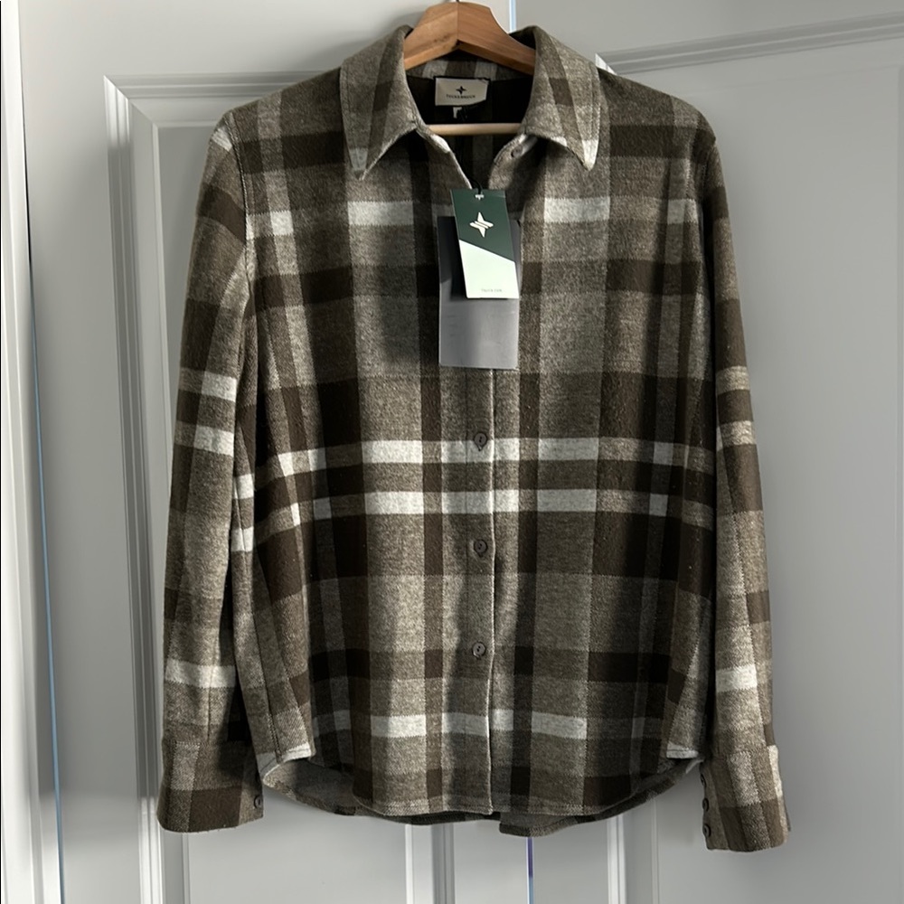 Plaid Button-Up Shirt